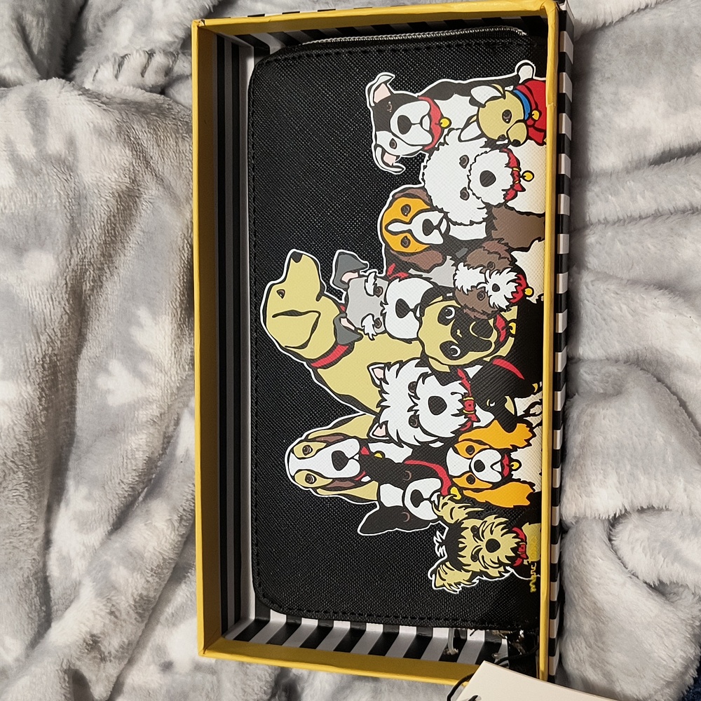 Marc Tetro Long Wallet, Dogs of every breed, NWT